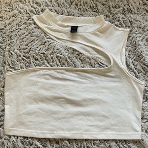 shein cut out shirt LARGE